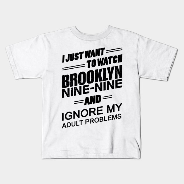 Funny brooklyn 99 Gift Kids T-Shirt by KsuAnn